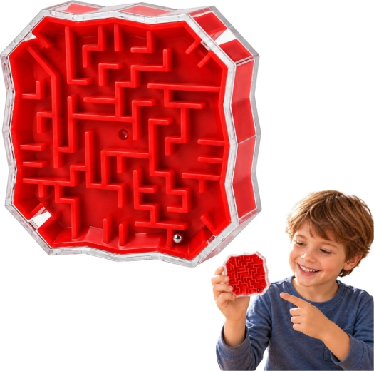 Gioco Logico Labirinto con Pallina Rossa