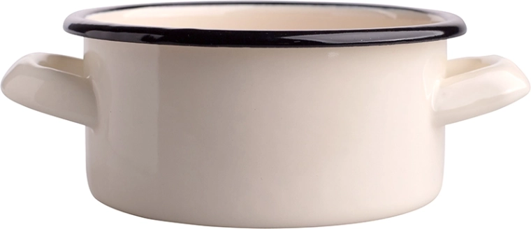 Casseruola smaltata color crema 0,5 l