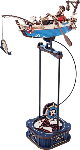 Puzzle 3D meccanico Barca da pesca con pendolo
