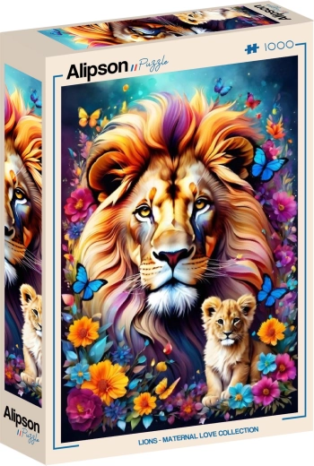 Puzzle ALIPSON Amore materno: Leoni, 1000 pezzi