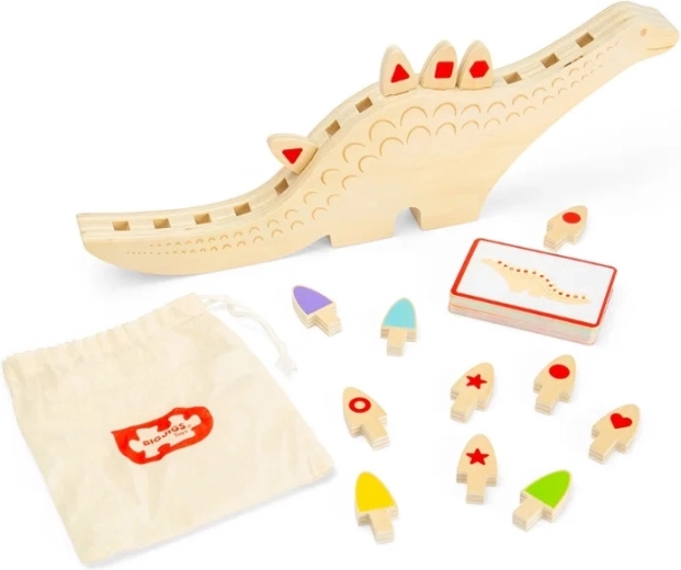 Bigjigs Toys gioco in legno di classificazione dinosauro