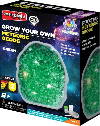 Geode meteoritica per coltivare cristalli verdi