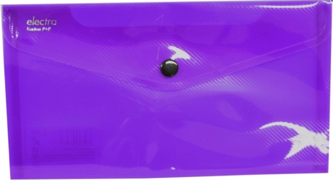 Bustina con bottone DL viola