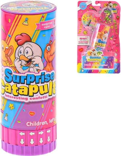 Spara-coriandoli con animaletto in tubo 13 cm - 1 pezzo