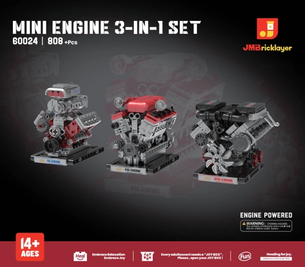 Kit di costruzione di un motore 3 in 1, 840 pezzi