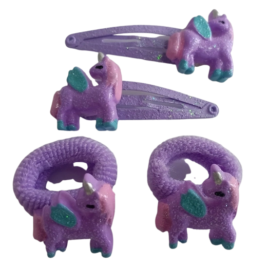Set di elastici e mollette per capelli per bambini