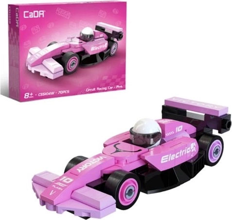 Set di costruzione Cada Circuit Racing Car – auto sportiva rosa