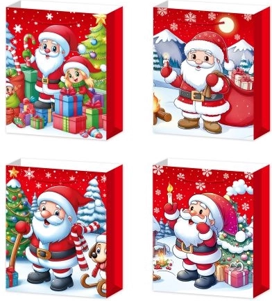 Borsa regalo con motivo festivo, formato L