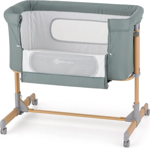 Petite&Mars culla regolabile per bambini Grace Compact Foggy Green