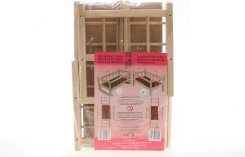 Lettino in legno per bambole