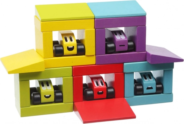 Gare Allegre CUBIKA – set di costruzioni in legno 30 pezzi