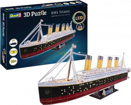 Revell rms titanic edizione led puzzle 3d modello di nave