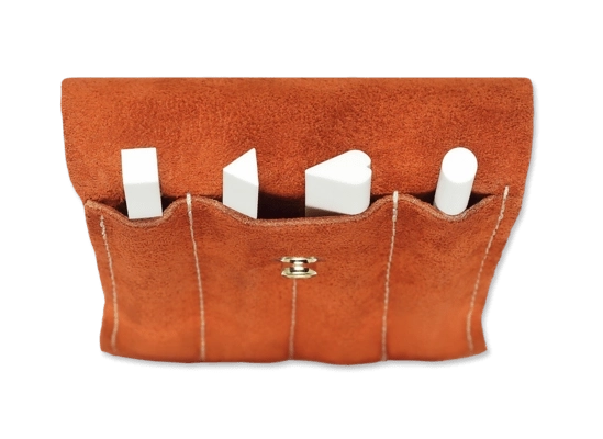 Set di lime in ceramica SPYDERCO in custodia in camoscio