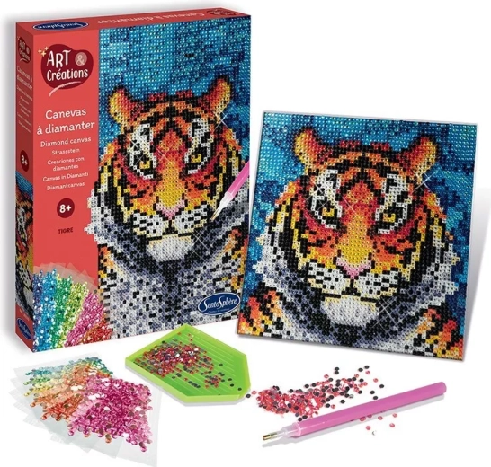 Sentosphere tela diamantata tigre