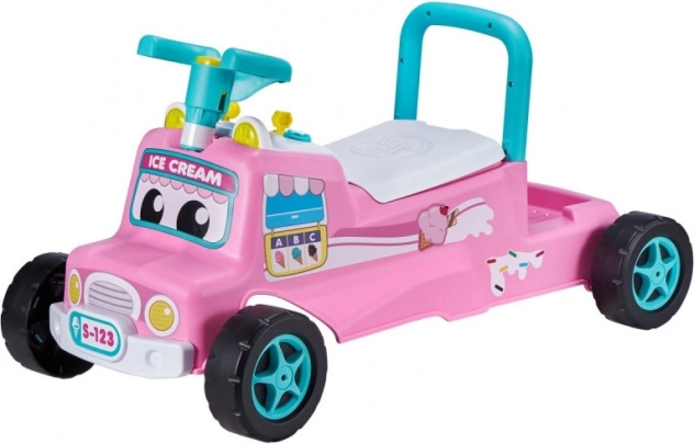 Cavalcabile interattivo TINY TOWN buggy – camioncino dei gelati rosa