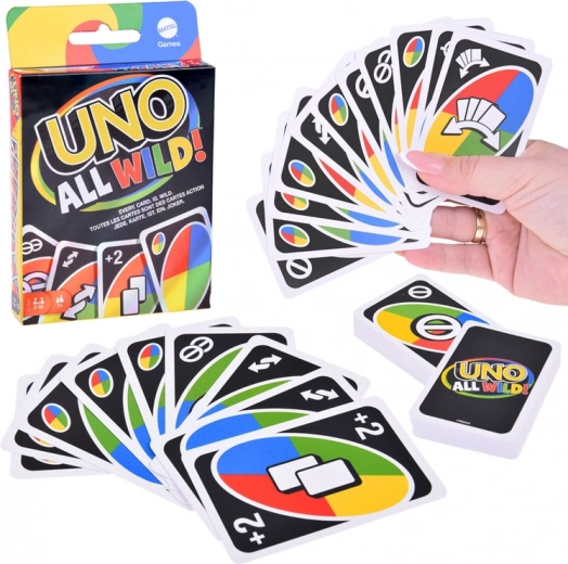 Gioco di carte UNO All Wild! (versione inglese)