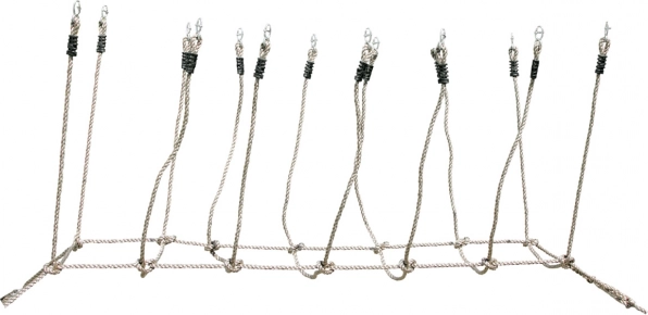 small foot Ponte di corda per bambini per giardino e parco giochi