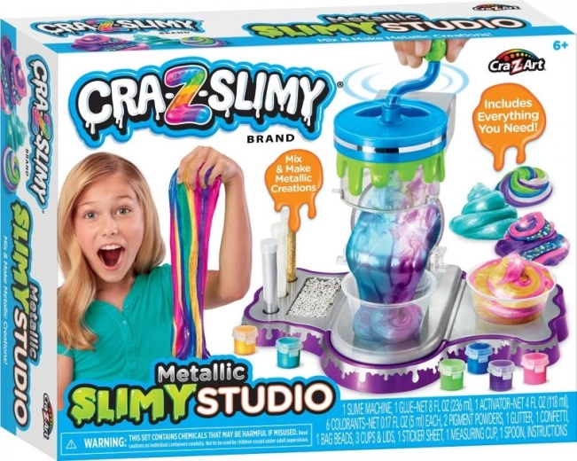 Fabbrica di slime con mixer manuale – colori metallici
