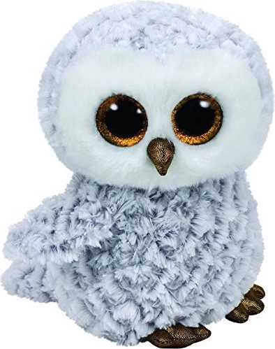 Peluche TY Beanie Boos Owlette - Gufo bianco 24 cm