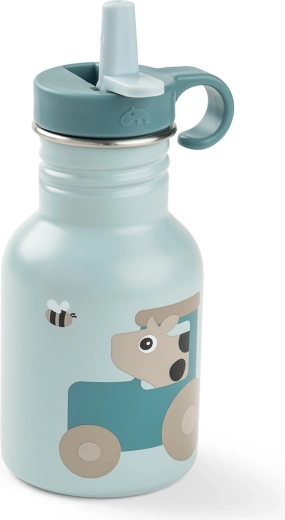 Done by Deer bottiglia in acciaio inox per bambini Tiny farm blu 350 ml