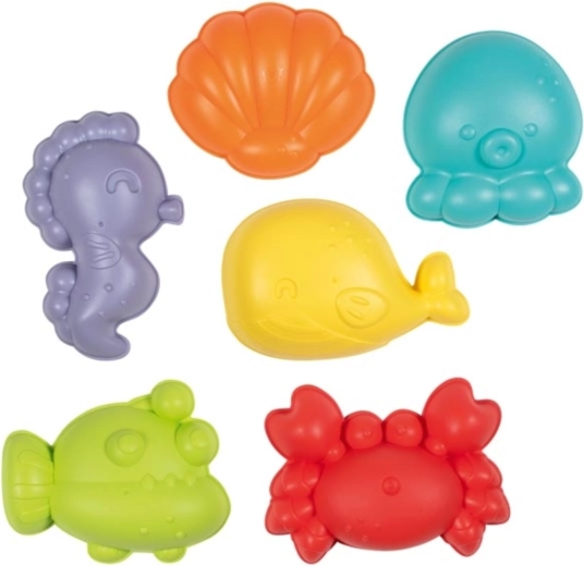 Set di formine da sabbia in bioplastica 6 pz GOKI