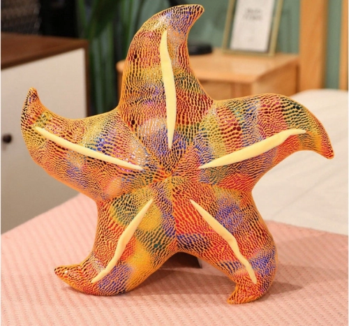 Stellina di peluche gialla cuscino 20 cm