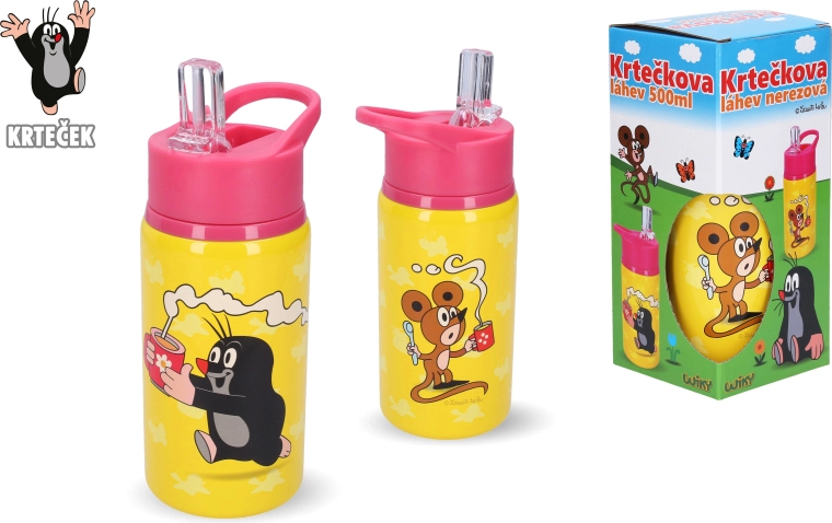 Bottiglia in acciaio inox Talpa 500 ml rosa