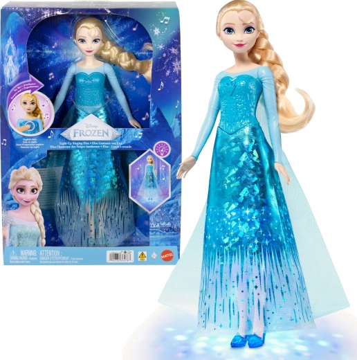 Mattel Disney Frozen bambola cantante Elsa con luci magiche 30 cm