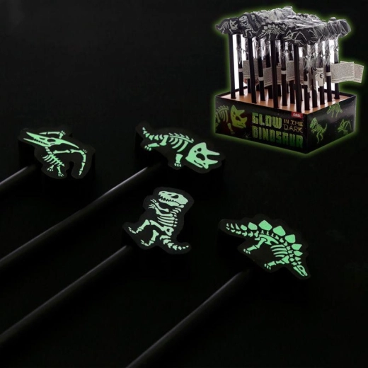 Matita dinosauro con gomma luminosa - 1 pezzo
