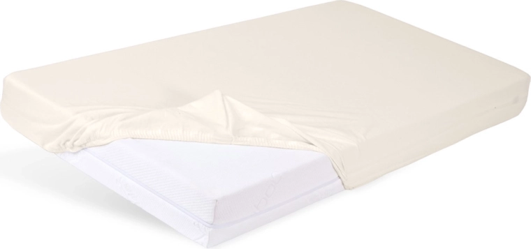 Babymatex lenzuolo jersey con angoli per lettino 60 × 120 cm ecru (avorio)