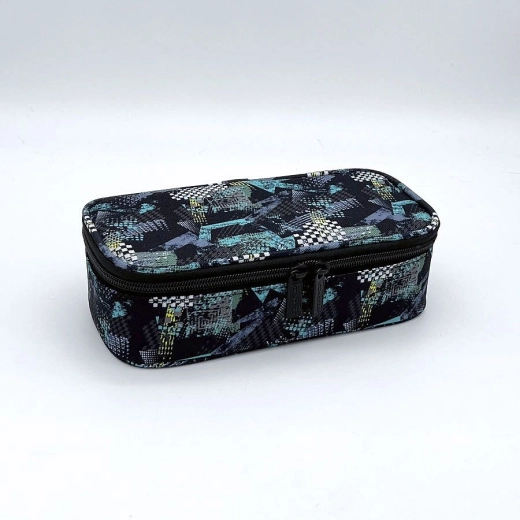 Astuccio scolastico CONCORDE Abstract con patta – verde