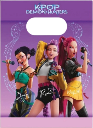 Sacchetti regalo in carta K‑Pop Demon Hunters (4 pz)