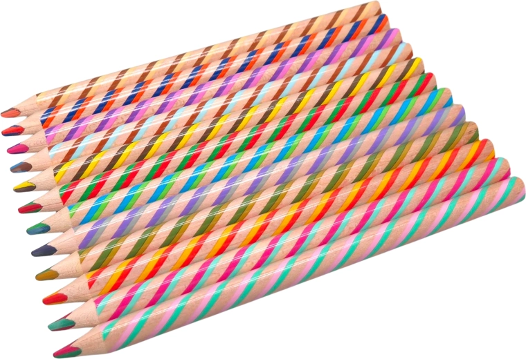 Pastelli jumbo arcobaleno magici – set da 12 pz