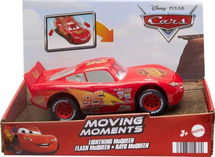 Mattel Cars Saetta McQueen con espressioni facciali mobili