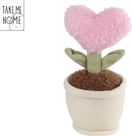 Pianta di peluche rosa a forma di cuore Take Me Home