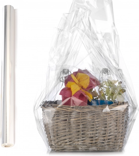 Rotolo di cellophane trasparente 70 cm x 2 m