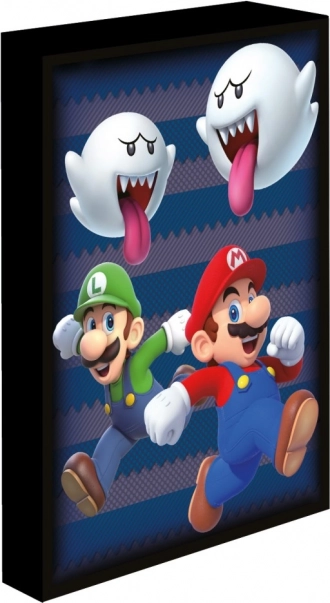 Quadro LED luminoso Super Mario 30x40 cm