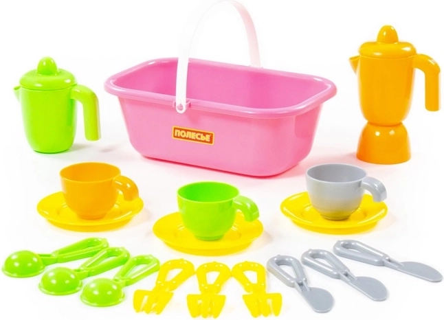 Set di stoviglie Top Chef con cestino per 3 persone