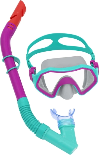 Set per snorkeling per bambini viola-turchese Bestway (maschera + snorkel)