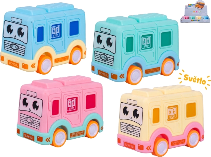 Autobus a retrocarica con effetti luminosi 8,5 cm