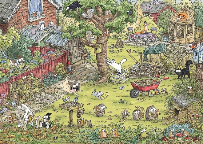 HEYE Puzzle Simon’s Cat: Avventure in giardino 1000 pezzi