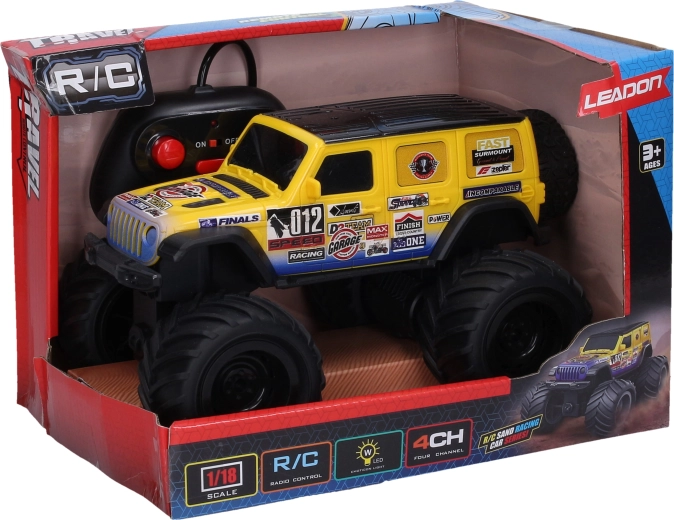 Auto RC fuoristrada radiocomandata con effetti luminosi