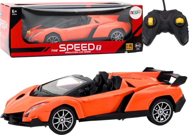 Auto Sportivo Radiocomandato RC 1:16 Arancione