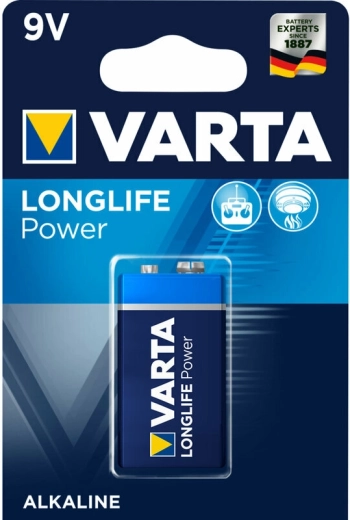 Batteria alcalina Varta Longlife Power 9V