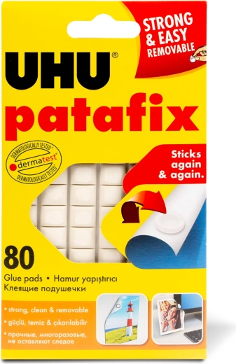 Gomma adesiva bianca Patafix, 80 pezzi