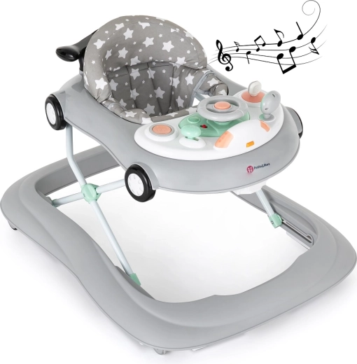 Petite&Mars girello con suoni Cabrio grigio