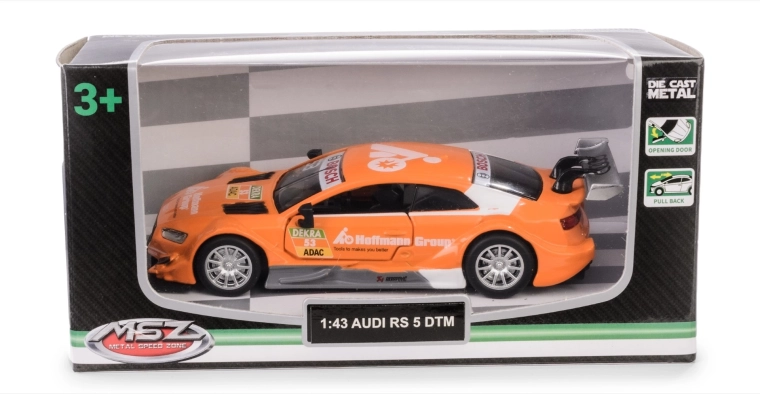 Modello d'auto in metallo Audi RS 5 DTM 1:43 con portiere apribili