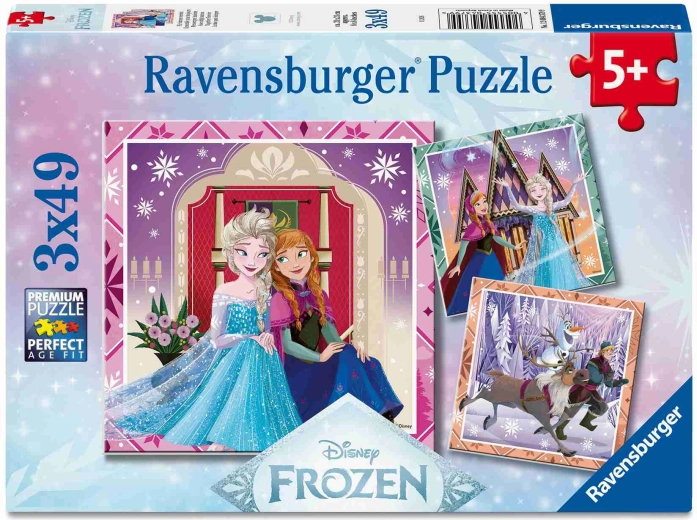 Puzzle Ravensburger Disney: Frozen 3x49 pezzi