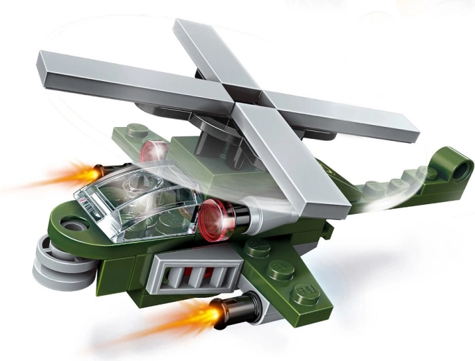 Qman Amphibious Panzer – elicottero da combattimento Dolphin (45 pezzi)