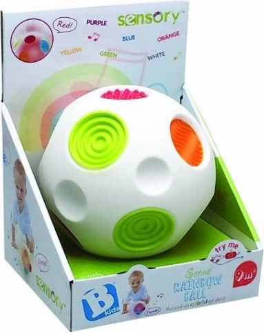 Infantino palla sensoriale arcobaleno